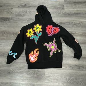 pacsun graphic hoodie medium